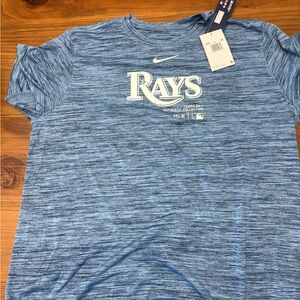 Nike Blue Short Sleeve Tee with Rays Logo